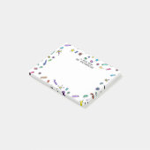 Schattige Mini Bugs en Mini Beesten Post-it® Notes (Schuin)