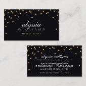 SCHATTIGE mini confetti goud sparkly glitter bold  Visitekaartje (Voorkant / Achterkant)