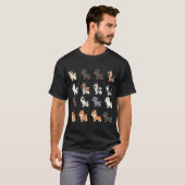 Schattige Mini Honden T-shirt (Voorkant volledig)