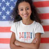 Schattige Mini Lint 4 juli T-shirt