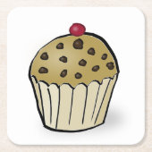 Schattige Mini Muffin Kartonnen Onderzetters (Voorkant)