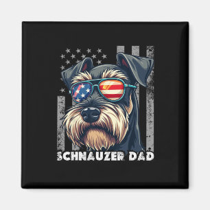 Schattige Mini Schnauzer Vader Hond Vaderdag Usa V Magneet