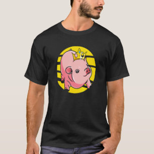 Schattige Mini Varkenskoningin Miniatuur Varkensh T-shirt