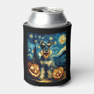 Schattige Miniatuur Schnauzer Hond Halloween Jack Blikjeskoeler