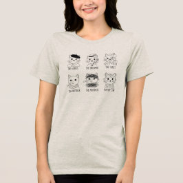 Schattige Minimaal Lijn Kunst Dier Pun - T-shirt