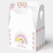 Schattige Minimaal Regenboog zon baby shower Bedankdoosjes (Geopend)
