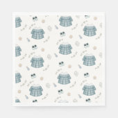 Schattige Minimal Boho Kleding Pattern Baby shower Servet (Voorkant)