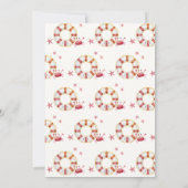 Schattige Minimal Nautical Crab Starfish Baby show Kaart (Achterkant)