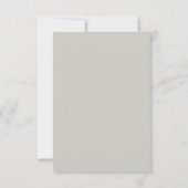 Schattige minimalistisch bedankkaart (Achterkant)