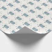 Schattige minimalistisch Boho Baby shower kledingp Cadeaupapier (Hoek)