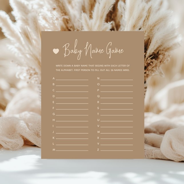 Schattige minimalistisch bruin geslacht onthullen  (Creator heeft geüpload)