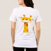 Schattige minimalistisch Giraffe T-shirt (Achterkant)