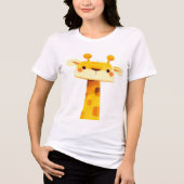 Schattige minimalistisch Giraffe T-shirt (Voorkant)