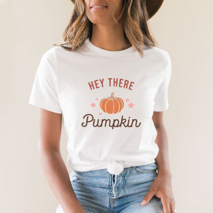 Schattige minimalistisch Hey There Pumpkin T-shirt