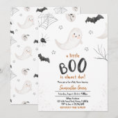 Schattige minimalistisch Little Boo Baby shower Kaart (Voorkant / Achterkant)