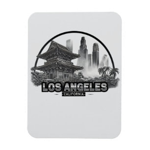 Schattige minimalistisch Los Angeles City Californ Magneet