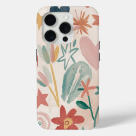 Schattige minimalistisch meisje iPhone 15 pro case