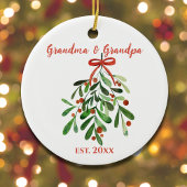 Schattige minimalistisch oma en opa Ornament