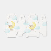 Schattige minimalistisch over de maan Baby shower Bedankdoosjes (Uitgevouwen)