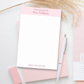 Schattige minimalistisch roze van het bureau van post-it® notes