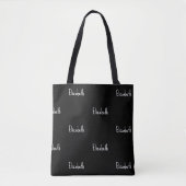 Schattige, minimalistisch zwart-wit  tote bag (Voorkant)