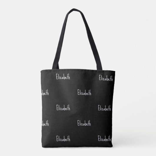 Schattige, minimalistisch zwart-wit  tote bag (Achterkant)