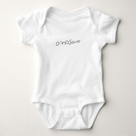 Schattige minimalistische dinosaurus lijnkunst romper