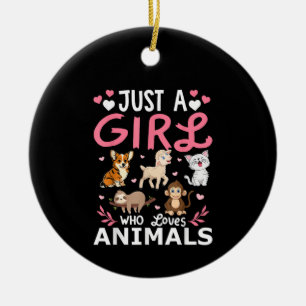 Schattige Minimalistische Kat Illustratie Grappige Keramisch Ornament