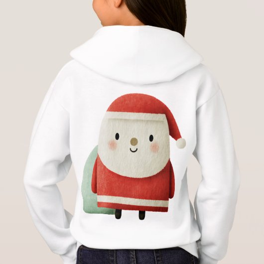 Schattige Minimalistische Kerstman (Achterkant)