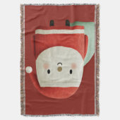 Schattige Minimalistische Kerstman Deken (Voorkant Verticaal)