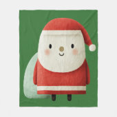 Schattige Minimalistische Kerstman Fleece Deken (Voorkant)