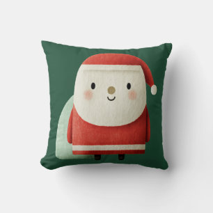 Schattige Minimalistische Kerstman Kussen