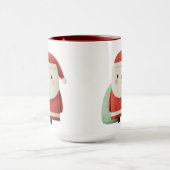 Schattige Minimalistische Kerstman Mok (Midden)