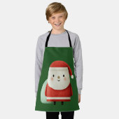 Schattige Minimalistische Kerstman Schort (Gedragen)