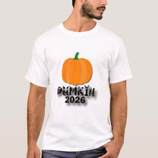 Schattige Minimalistische Oranje Pompoen Herfst Il T-shirt