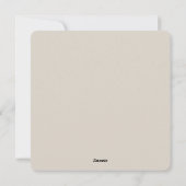 Schattige Minimalistische Parijse Skyline Feestdagenkaart (Achterkant)
