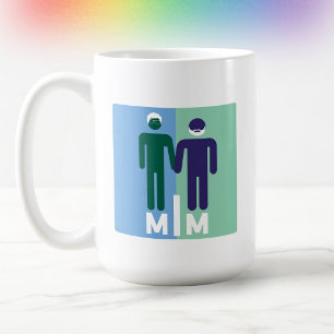 Schattige Minimalistische Regenboogkleuren voor Ho Koffiemok