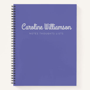 Schattige Minimalistische Script Typografie Aangep Notitieboek