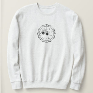 Schattige Minimalistische Spoky Coquette Halloween Trui