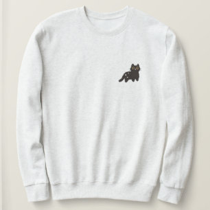 Schattige Minimalistische Spoky Coquette Halloween Trui