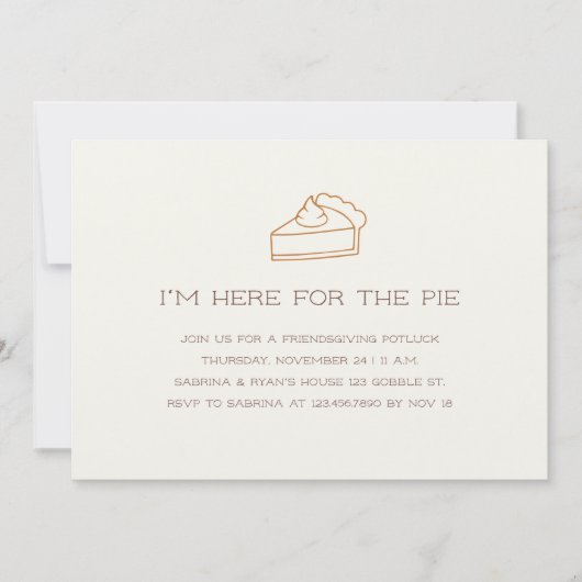 Schattige minimalistische Thanksgiving Kaart (Voorkant)