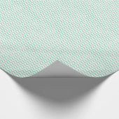 Schattige Mint Groen Chevron Patroon Cadeaupapier (Hoek)