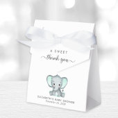 Schattige Mint Groene Olifant Baby shower Dank u Bedankdoosjes