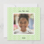 Schattige Mint om klasfoto te maken voor Valentijn Feestdagenkaart (Achterkant)