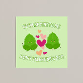 Schattige Mint om klasfoto te maken voor Valentijn Feestdagenkaart