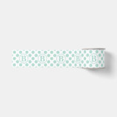 Schattige Mint Stippen Kinderen Grosgrain Lint (Voorkant)
