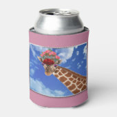 Schattige "Missy Giraffe" Blikjeskoeler (Blikje Voorkant)