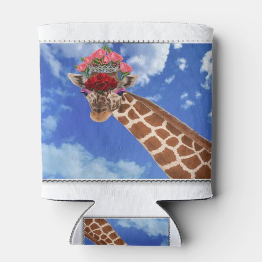 Schattige "Missy Giraffe" Blikjeskoeler (Achterkant)