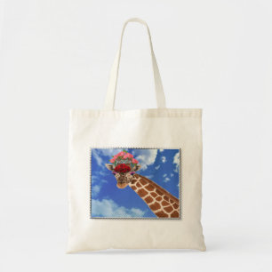 Schattige "Missy Giraffe" Tote Bag