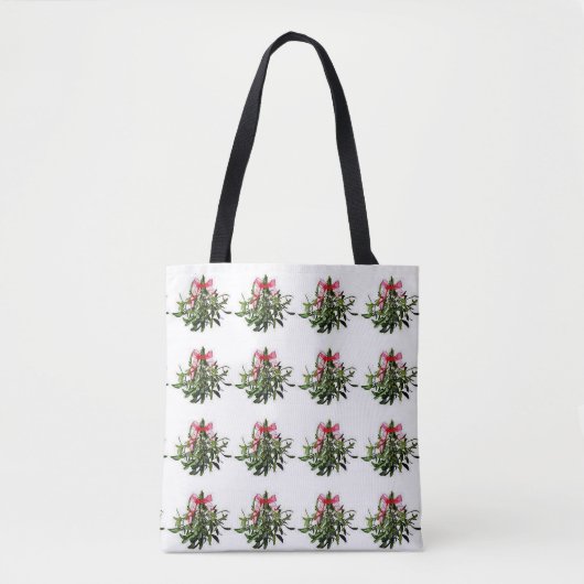 SCHATTIGE **MISTLETOE** TAS MET RODE RUG (Voorkant)